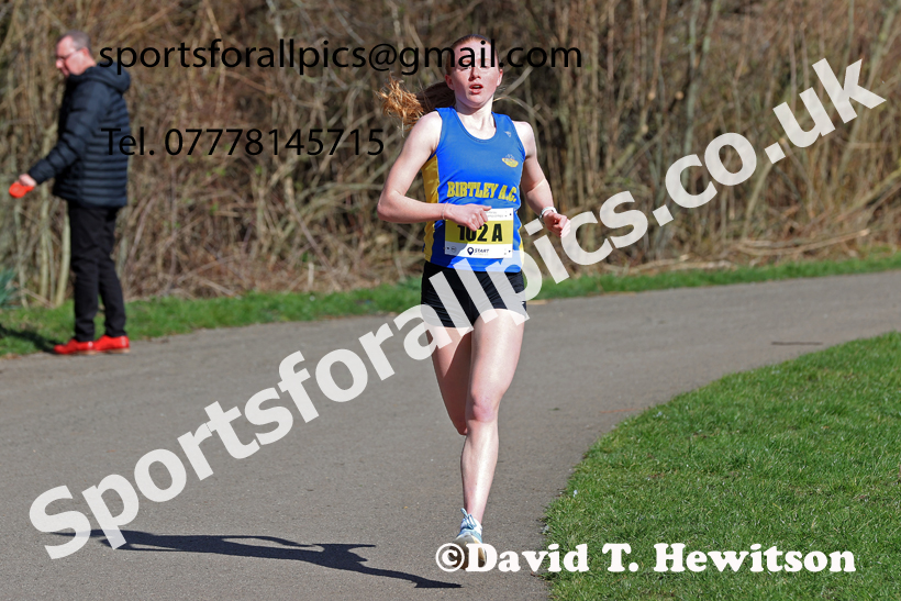 Senior Womens 2026 NECAA Royal Signals Road Relays, Hetton Lyons Country Park, Hetton le Hole. Photo: David T. Hewitson/Sports for All Pics
